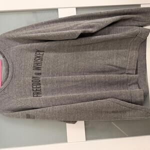 Freedom & Whiskey Men's Gray Sweatshirt